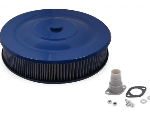Mr. Gasket Easy Flow Air Cleaner, Blue Powder Coated 1414G