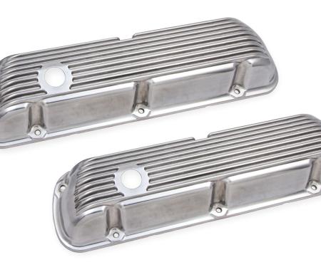 Mr. Gasket Cast Aluminum Valve Covers Pair, Polished 6861G