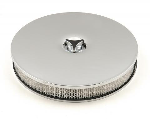 Mr. Gasket Air Cleaner, Low Mount, Chrome 4339