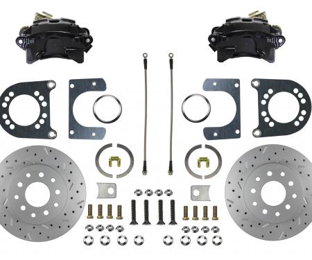 Leed Brakes Rear Disc Brake Kit with Drilled Rotors and Black Powder Coated Calipers BRC0002X