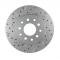 Leed Brakes Rear Disc Brake Kit with Drilled Rotors and Red Powder Coated Calipers RRC0002X