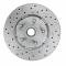 Leed Brakes 1964-1966 Ford Mustang Power Front Kit with Drilled Rotors and Black Powder Coated Calipers BFC0001-H405MX