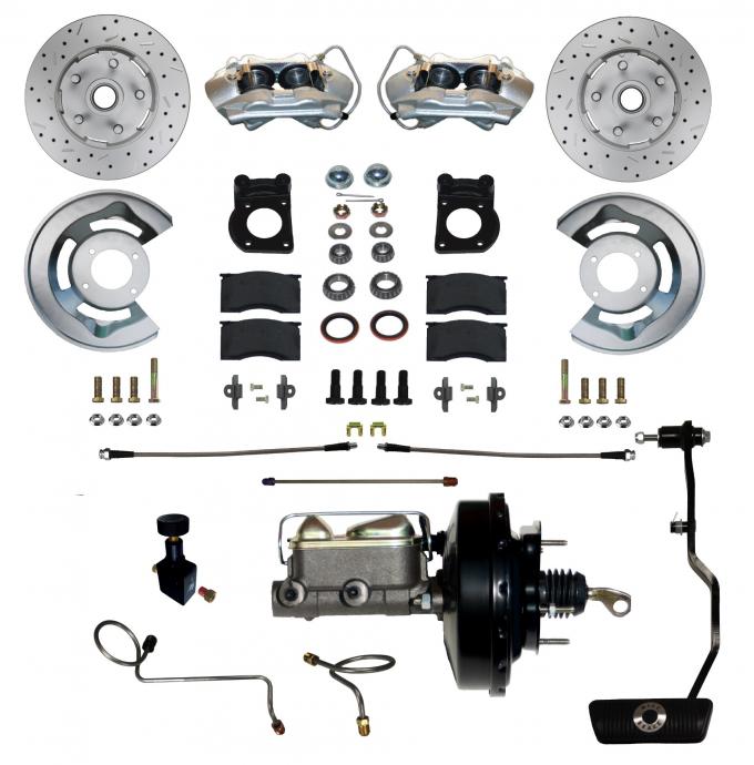 Leed Brakes Power Front Kit with Drilled Rotors and Zinc Plated Calipers FC0002-3405AX