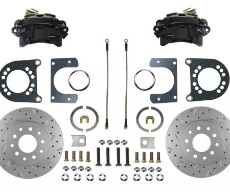 Leed Brakes Rear Disc Brake Kit with Drilled Rotors and Black Powder Coated Calipers BRC0003X