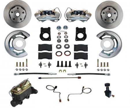 Leed Brakes Manual Front Kit with Plain Rotors and Zinc Plated Calipers FC0004-405