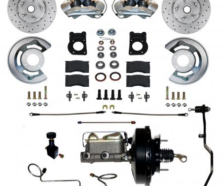 Leed Brakes Power Front Kit with Drilled Rotors and Zinc Plated Calipers FC0002-3405AX