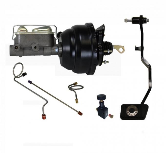 Leed Brakes 1967-1970 Ford Mustang Power Hydraulic Kit with pre-bent lines adjustable valve and pedal FC0008HK
