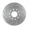 Leed Brakes Rear Disc Brake Kit with Drilled Rotors and Black Powder Coated Calipers BRC0002X