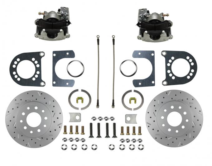 Leed Brakes Rear Disc Brake Kit with Drilled Rotors and Zinc Plated Calipers RC0003X