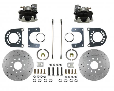 Leed Brakes Rear Disc Brake Kit with Drilled Rotors and Zinc Plated Calipers RC0003X