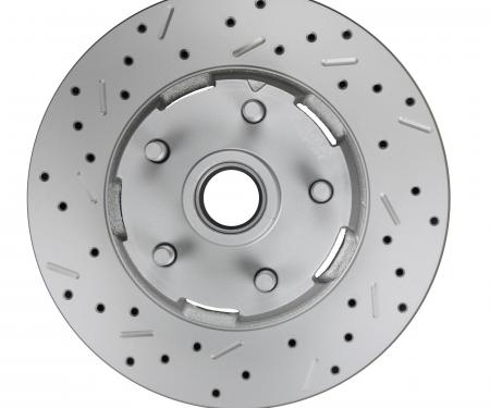 Leed Brakes 1964-1967 Ford Mustang Cross drilled and slotted front rotor for Ford 4 piston cars 5406001 LCDS