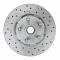 Leed Brakes Spindle Kit with Drilled Rotors and Red Powder Coated Calipers RFC0002SMX