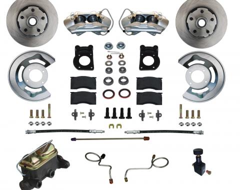 Leed Brakes Manual Front Kit with Plain Rotors and Zinc Plated Calipers FC0004-405