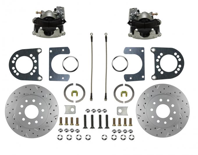 Leed Brakes Rear Disc Brake Kit with Drilled Rotors and Zinc Plated Calipers RC0002X