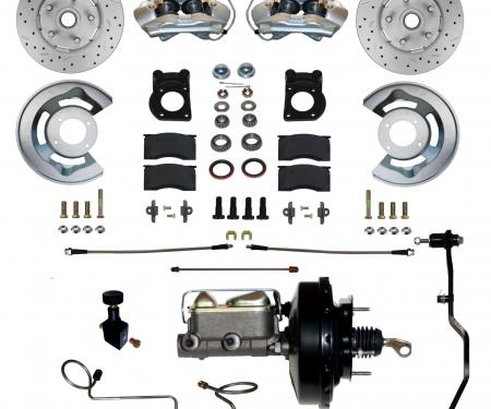 Leed Brakes Power Front Kit with Drilled Rotors and Zinc Plated Calipers FC0003-3405AX