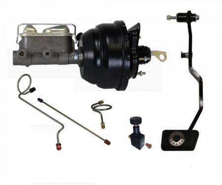 Leed Brakes 1967-1970 Ford Mustang Power Hydraulic Kit with pre-bent lines adjustable valve and pedal FC0008HK