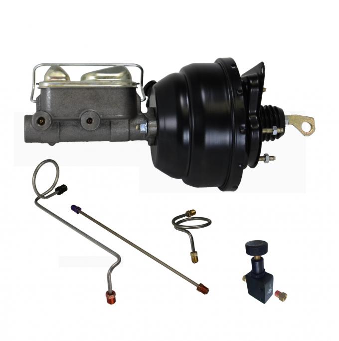 Leed Brakes 1967-1970 Ford Mustang Power Hydraulic Kit with pre-bent lines and adjustable valve FC0022HK