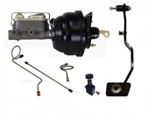 Leed Brakes 1967-1970 Ford Mustang Power Hydraulic Kit with pre-bent lines adjustable valve and pedal FC0008HK