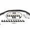 Accel Spark Plug Wire Set, Universal, 135 Deg White Ceramic Boots 9002C