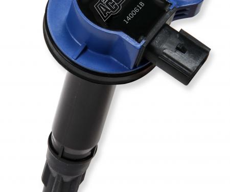 Accel Ignition Coil, Super Coil Series, 2007-2016 Ford 3.5L/3.7L V6, Blue, Individual 140061B