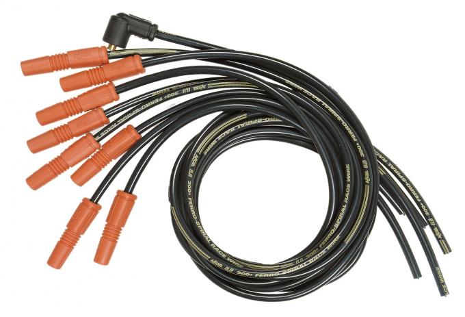 Accel Spark Plug Wire Set, 8.8mm, 300+ Ferro-Spiral Race Wire, Universal, Vari-Angle Boots 7040