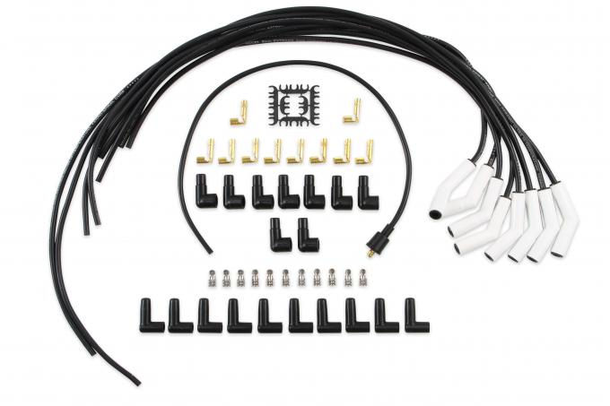 Accel Spark Plug Wire Set, Universal, 135 Deg White Ceramic Boots 9002C