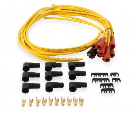 Accel Spark Plug Wire Set, 7mm, Super Stock with Copper Core, Universal Straight Boots, Yellow 3008