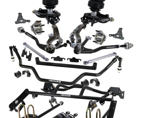 Ridetech HQ Air Suspension System with hub spindles for 1964-1966 Mustang 12090296