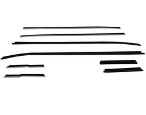 Metro Moulded Parts Window Sweeper Set, 71-73 Mustang Convertible 8 Piece WC 6900-22