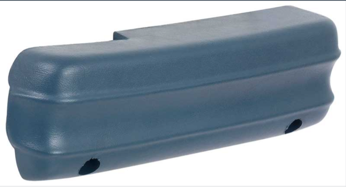 1971-1973 Ford Mustang Right Hand Standard Arm Rest Pad Blue