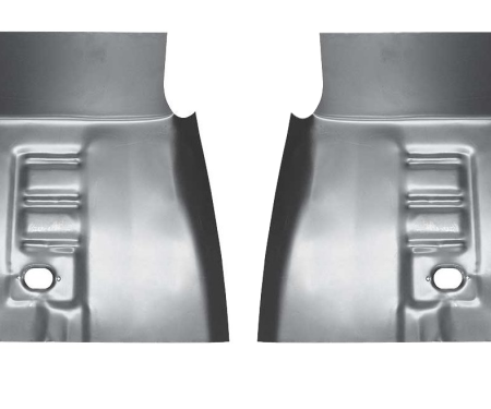 Redline Restomotive® 1964-1970 Ford Mustang (Short Size 23" x 24") Front Left and Right Floor Pan Section