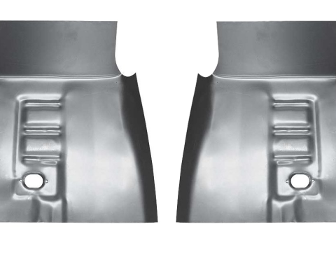 Redline Restomotive® 1964-1970 Ford Mustang (Short Size 23" x 24") Front Left and Right Floor Pan Section