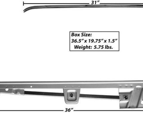 Dynacorn 67-68 Door Window Frame Kit LH Conv 3614CB