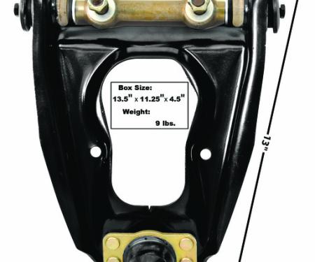 Dynacorn 65-66 Control Arm Upper w/Upgrade Rubber Bushing, Hd Shaft 3631HD