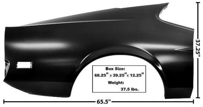 Dynacorn 71-73 Full Quarter Panel RH 3641KC
