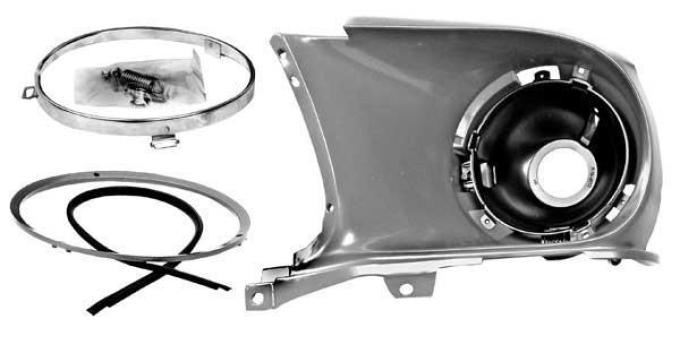 Dynacorn Headlamp Assembly LH 67-68 X3699