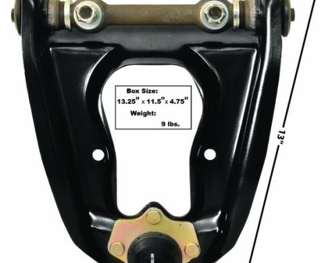Dynacorn 67-73 Control Arm Upper w/Upgrade Rubber Bushing, Hd Shaft 3631JL