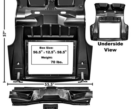 Dynacorn 67-68 Trunk Floor Complete 3849T