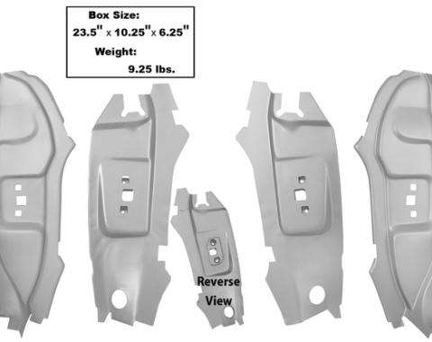 Dynacorn 67-68 B Pillar 4pcs / Set Lower Section Weld Through Primer 3644BWT