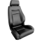 Procar Elite&trade; Vinyl/Velour Passenger-Right Black-Black Traditional Recliner Seat 80-1100-71R