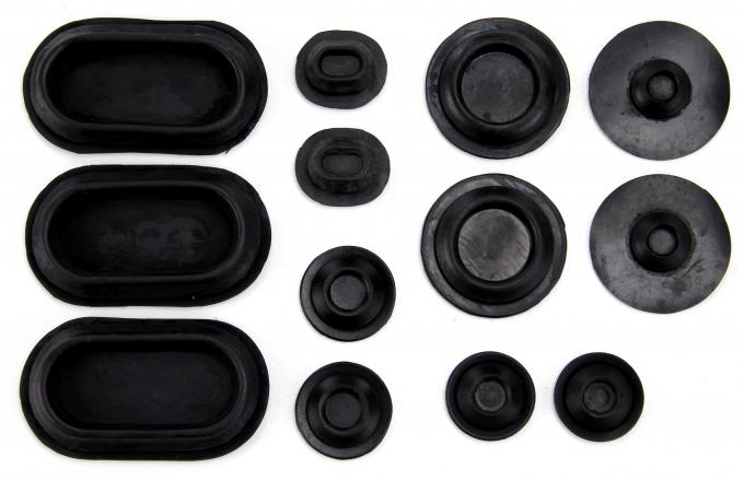 Mustang Rubber Body Plug Kit, 1971-1973