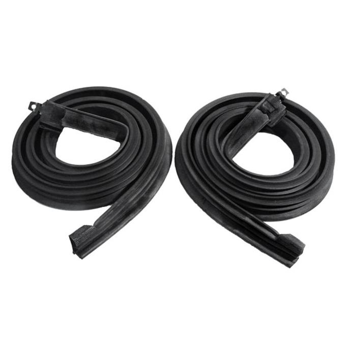 Metro Moulded Parts 1967-1968 Ford Mustang Molded Roof Rail Seals, for 2-Door Hardtop. 69-1/2" Long RR 6902