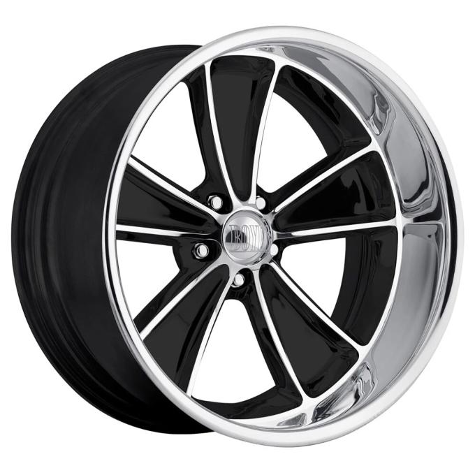 Boyd Coddington 17x7 Speedster Black Machined / Diamond Cut Lip 5x5 BS 4 BP BC2-777340B