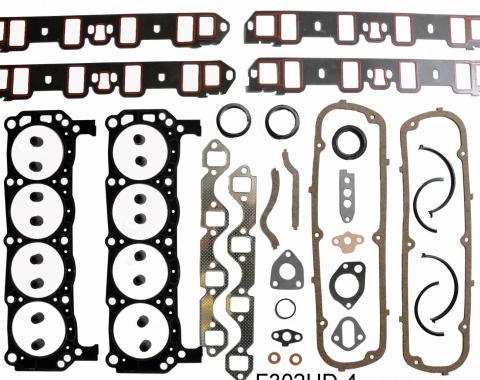 Enginetech Engine Kit Gasket Set with Heavy Duty Head Gaskets and Rear Main Seal F302HD4