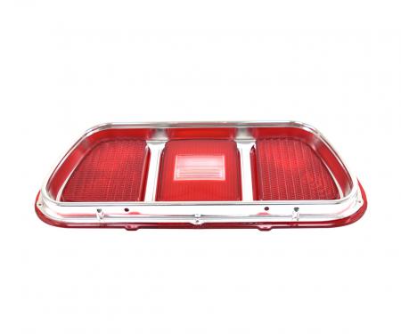 1971-1973 Ford Mustang Left or Right Tail Lamp Lens with Bezel