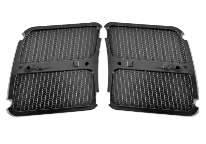 Redline Restomotive® 1970 Ford Mustang Left and Right Hand Headlamp Extension Plate