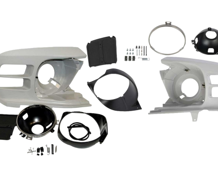 Redline Restomotive® 1970 Ford Mustang (Except Shelby) Left and Right Headlamp Assembly without Molding