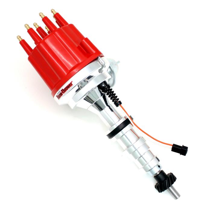 Pertronix Magnetic Pickup Billet Distributor for Ford 332-428 Engines, Red Cap Color D333711