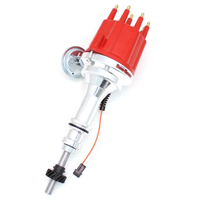 Pertronix Magnetic Pickup Billet Distributor for Ford 351C Engines, Red Cap Color D332711