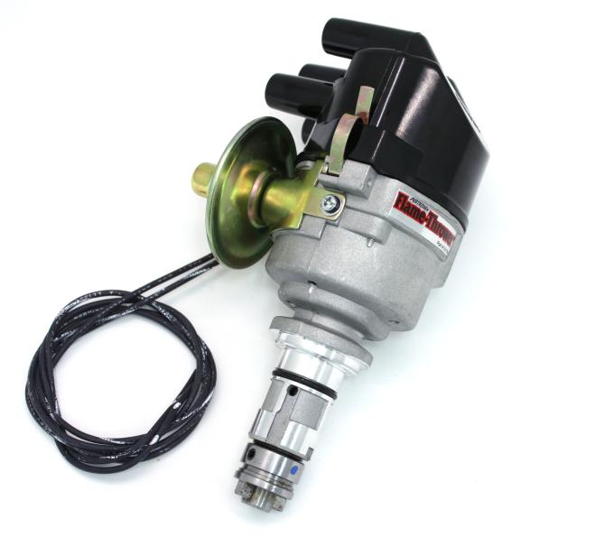 Pertronix Stock Look 45D4 Distributor for British 4 Cylinder Engines (Ignitor) with Vacuum / Mechanical Advance, Side Exit / 12V Positive D178609